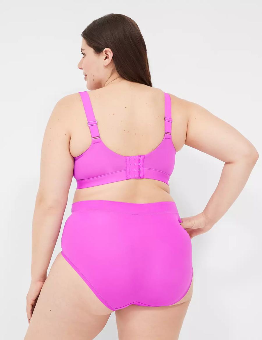 Μπραλέτες γυναικεια Lane Bryant Comfort Bliss Lightly Lined No-Wire ανοιχτο μωβ | NOL8222HO