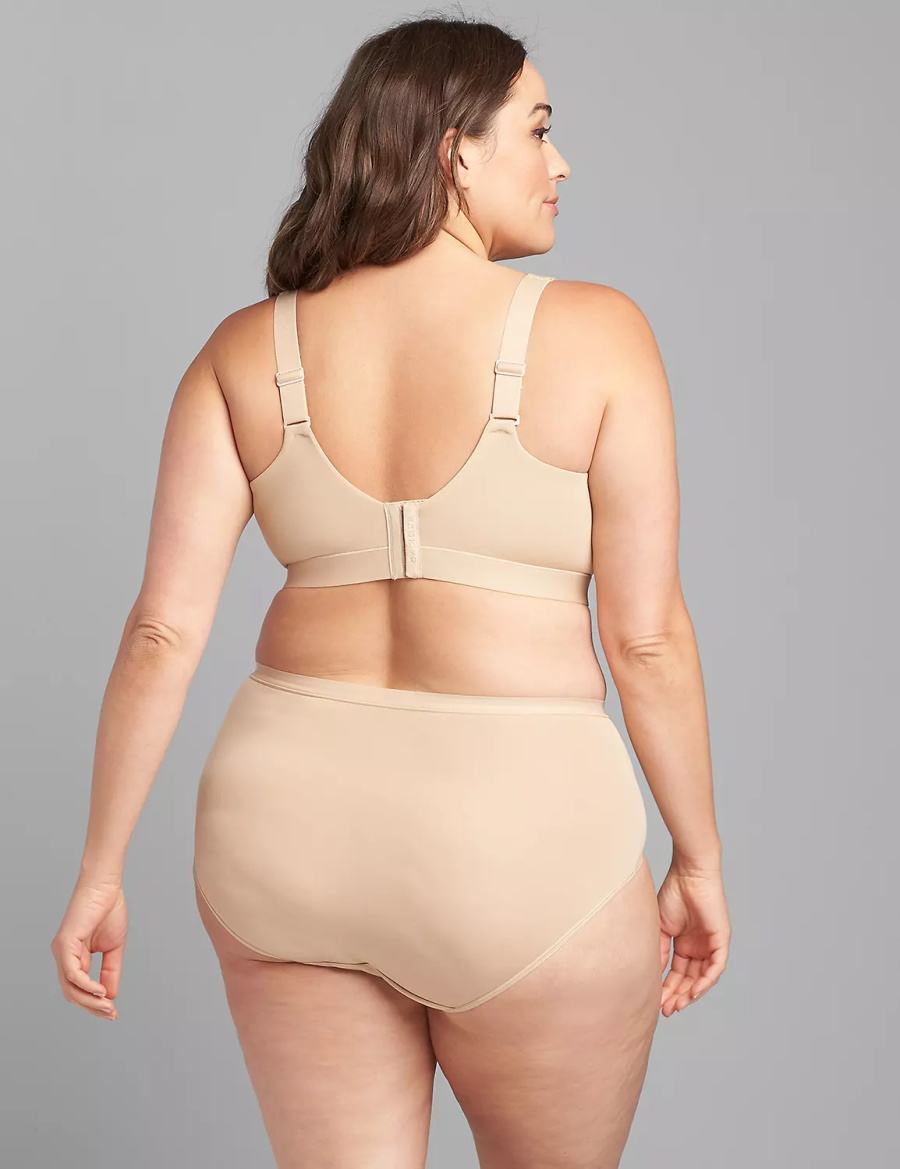 Μπραλέτες γυναικεια Lane Bryant Comfort Bliss Lightly Lined No-Wire Μπεζ | CBE1978JS