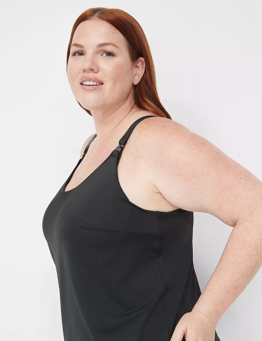 Μπραλέτες γυναικεια Lane Bryant Comfort Bliss Nursing Cami μαυρα | JYF5349VI