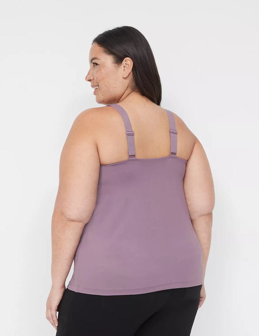 Μπραλέτες γυναικεια Lane Bryant Comfort Bliss Nursing Cami μωβ | NYD6295RZ