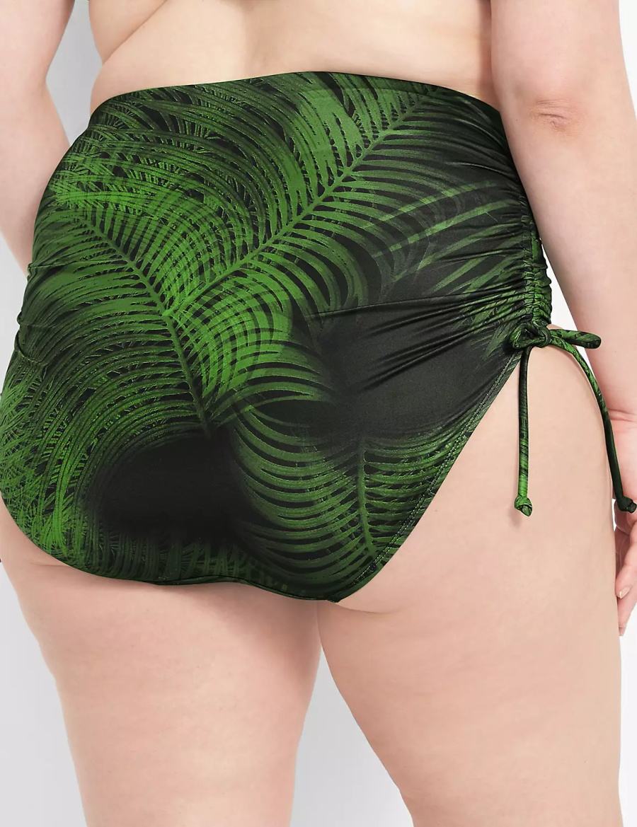 Κιλότα γυναικεια Lane Bryant Convertible High-Waist Swim σκούρο πρασινο | CUJ6048WG