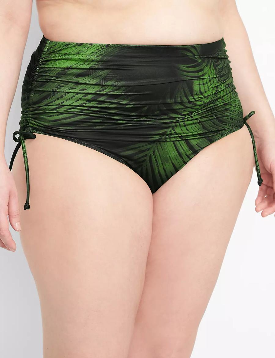 Κιλότα γυναικεια Lane Bryant Convertible High-Waist Swim σκούρο πρασινο | CUJ6048WG