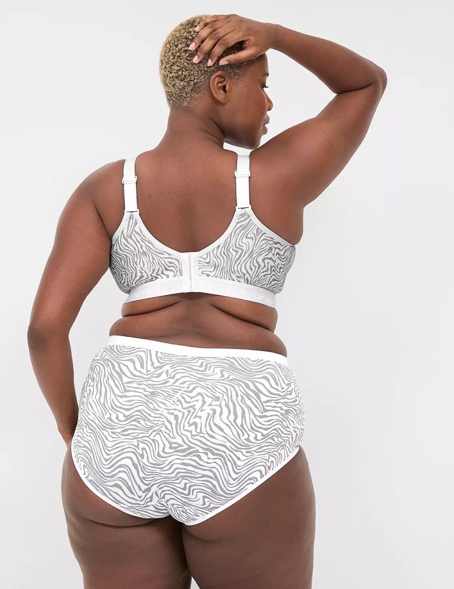 Κιλότα γυναικεια Lane Bryant Cotton Full ασπρα | JZU7097CB