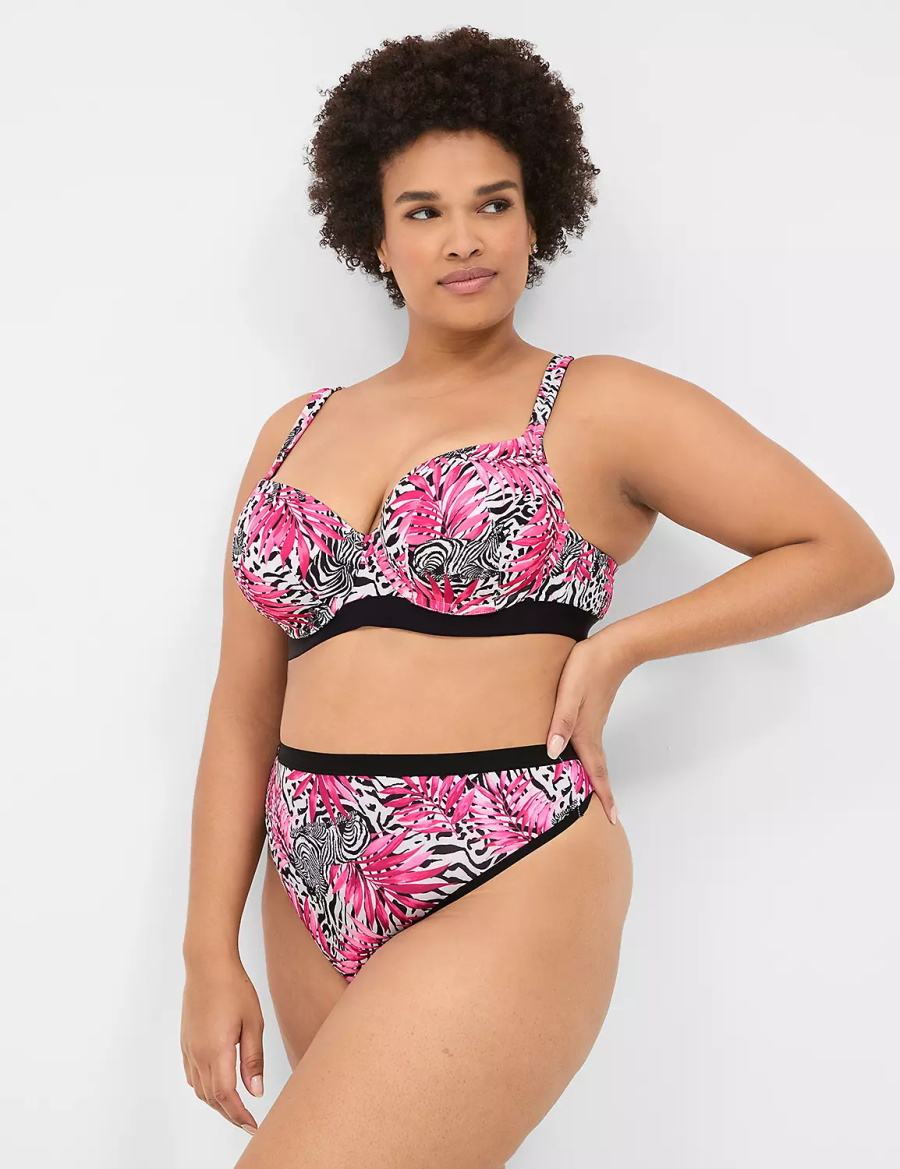 Στριγκάκι γυναικεια Lane Bryant Crush Microfiber French ροζ | TSR9648LU