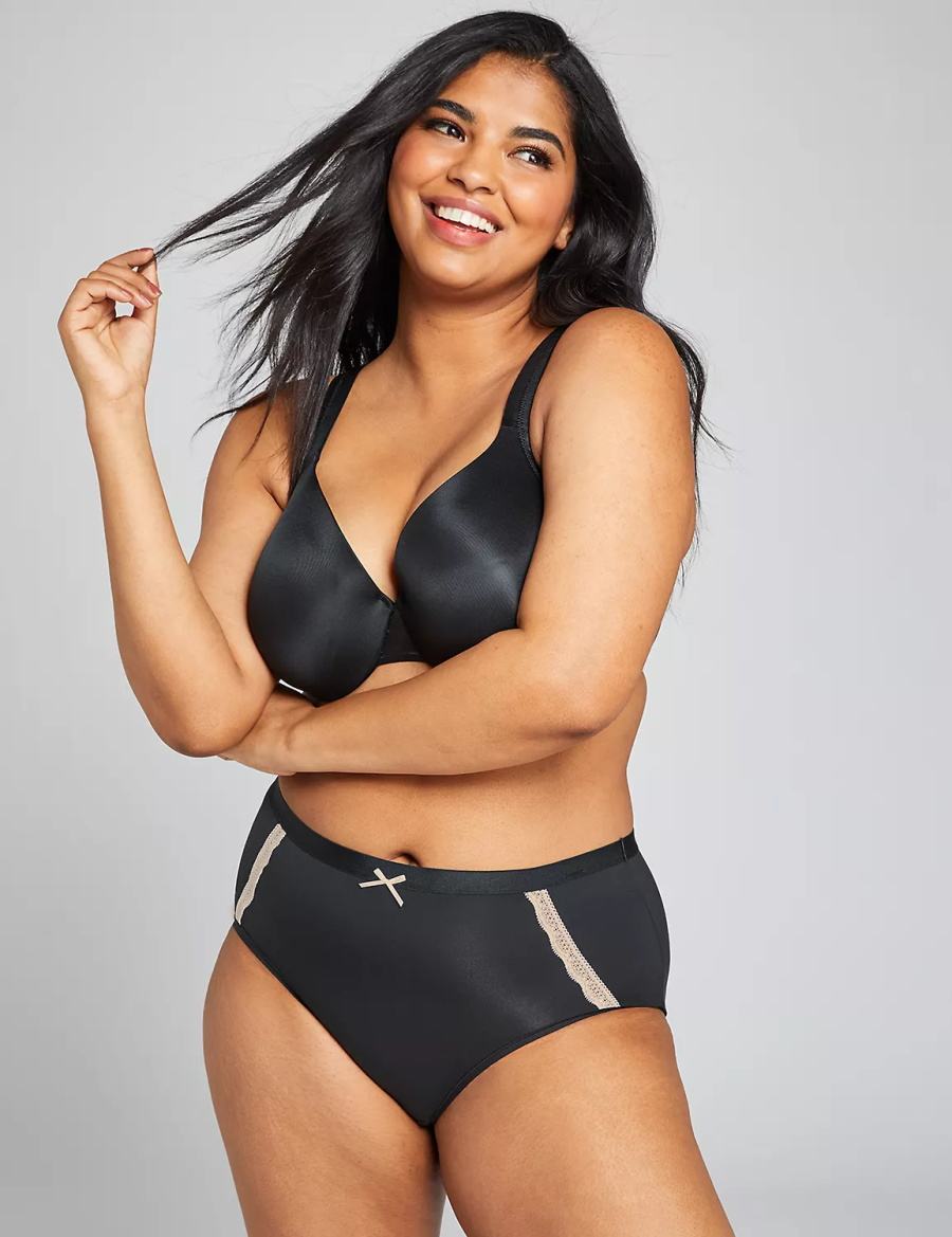 Κιλότα γυναικεια Lane Bryant Extra Soft Full μαυρα | WHF1587TB