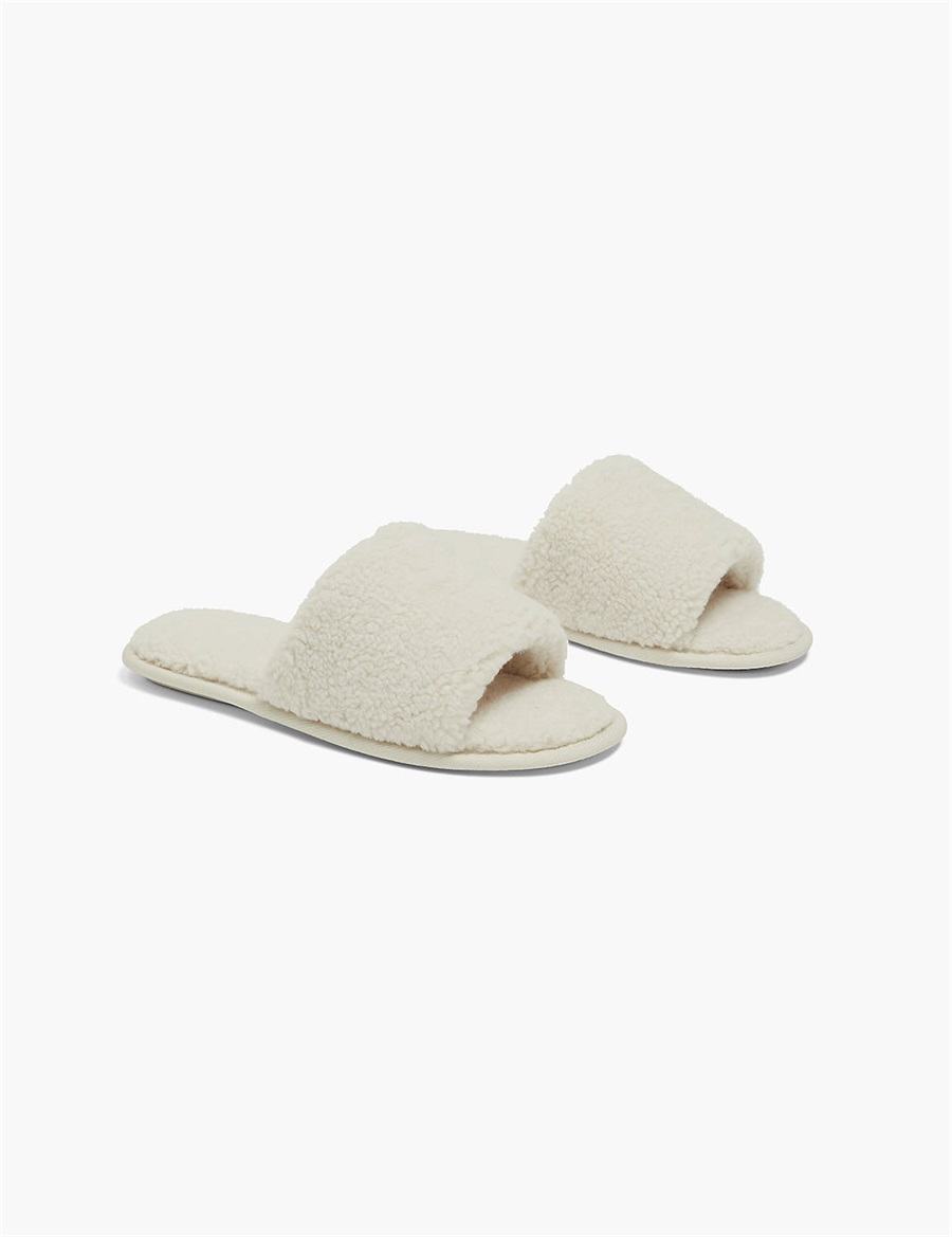 Παντοφλεσ γυναικεια Lane Bryant Faux-Fur Slide γκρι | FLW7780RG