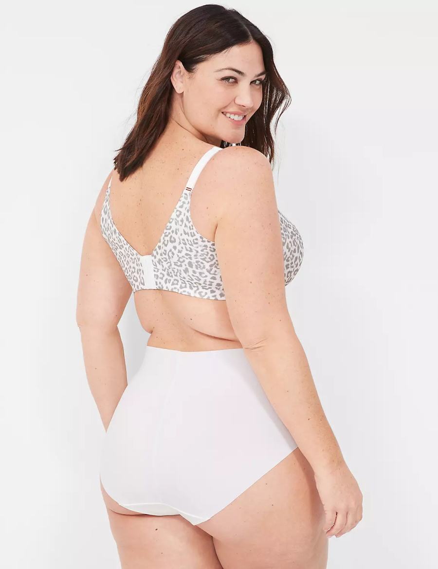 Κιλότα γυναικεια Lane Bryant Invisible Edge Full ασπρα | DBS750YB