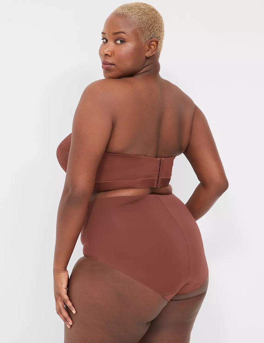 Κιλότα γυναικεια Lane Bryant Invisible Edge Full σοκολάτα | NKD7111UN