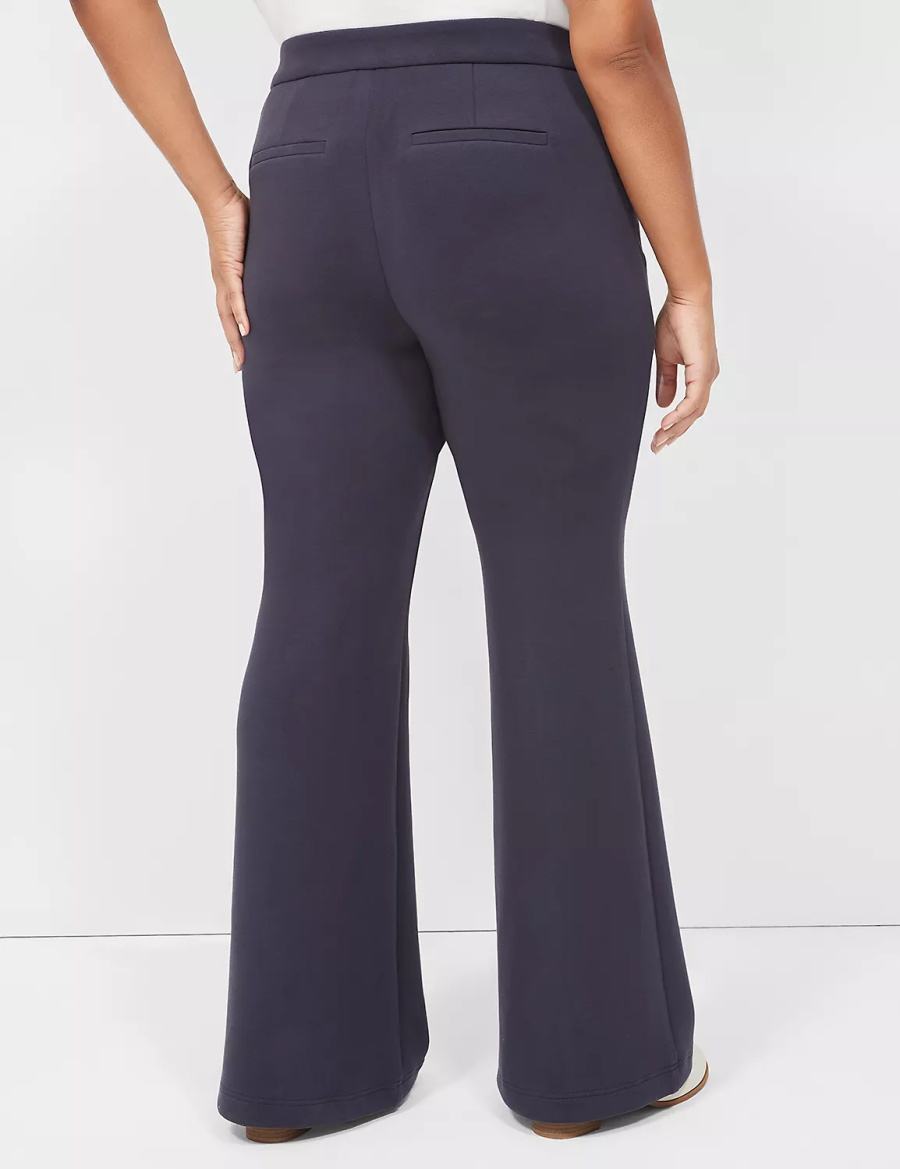 Παντελονι γυναικεια Lane Bryant Journey Knit Flare μπλε | HYM3073IV