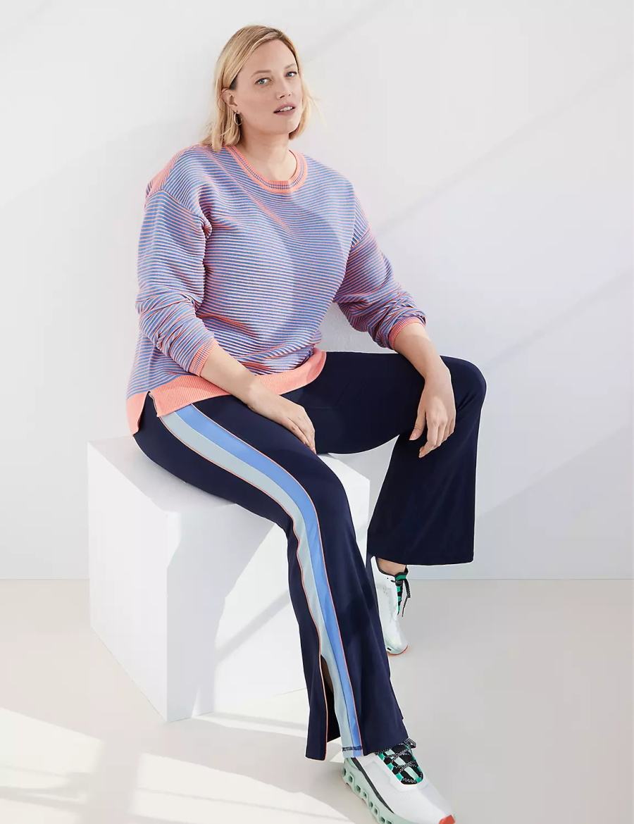 Πουλόβερ γυναικεια Lane Bryant LIVI Crew-Neck Ottoman κοραλι | JDR8226DL