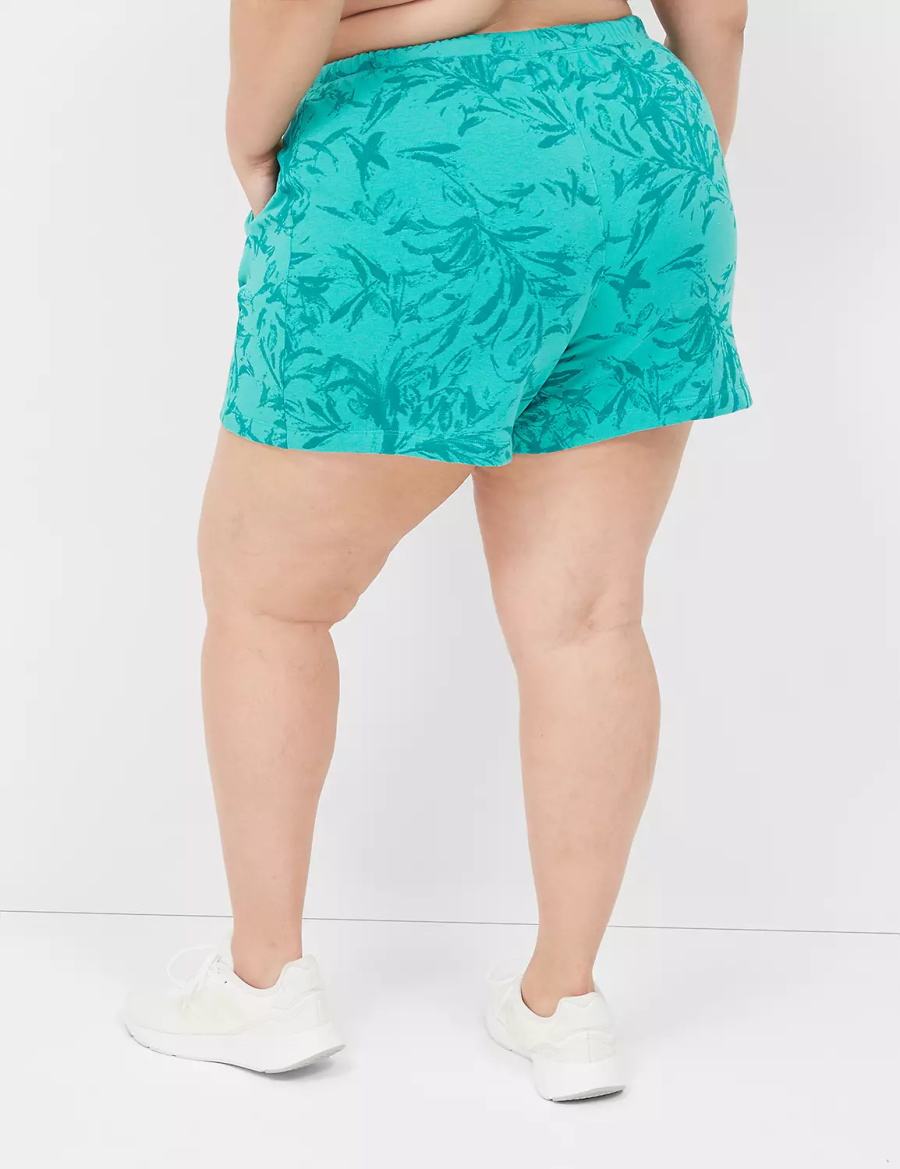 Σορτσ γυναικεια Lane Bryant LIVI French Terry τυρκουάζ | HAX6855IT