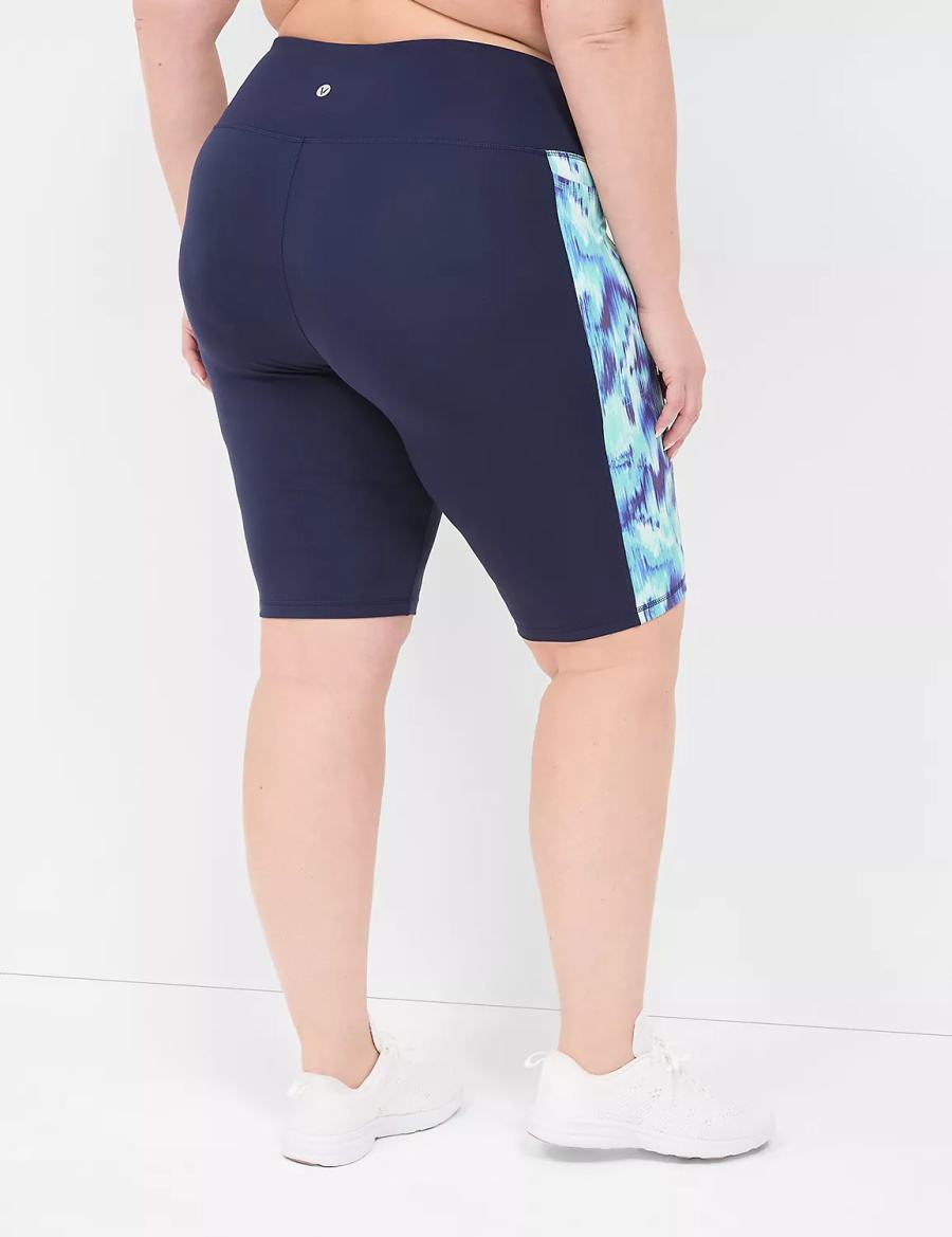 Σορτσ γυναικεια Lane Bryant LIVI High-Rise Recycled LIVI Soft Knee σκούρο μπλε | QPT1471BT