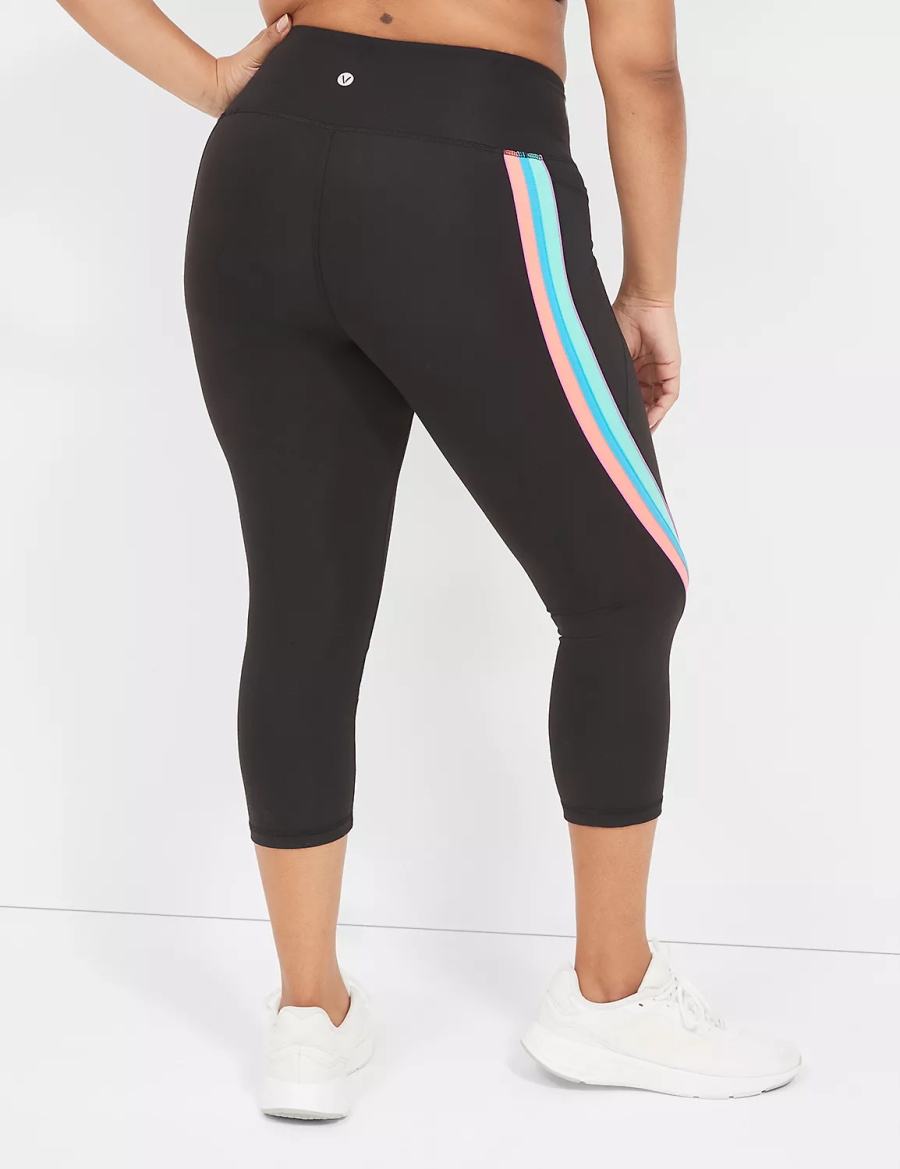 Κολαν γυναικεια Lane Bryant LIVI High-Rise Recycled LIVI Soft Capri μαυρα | KQK5725DL