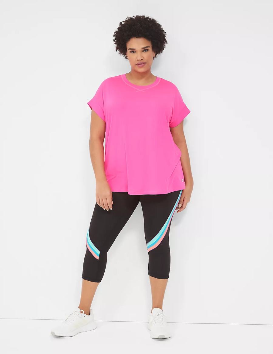 Κολαν γυναικεια Lane Bryant LIVI High-Rise Recycled LIVI Soft Capri μαυρα | KQK5725DL