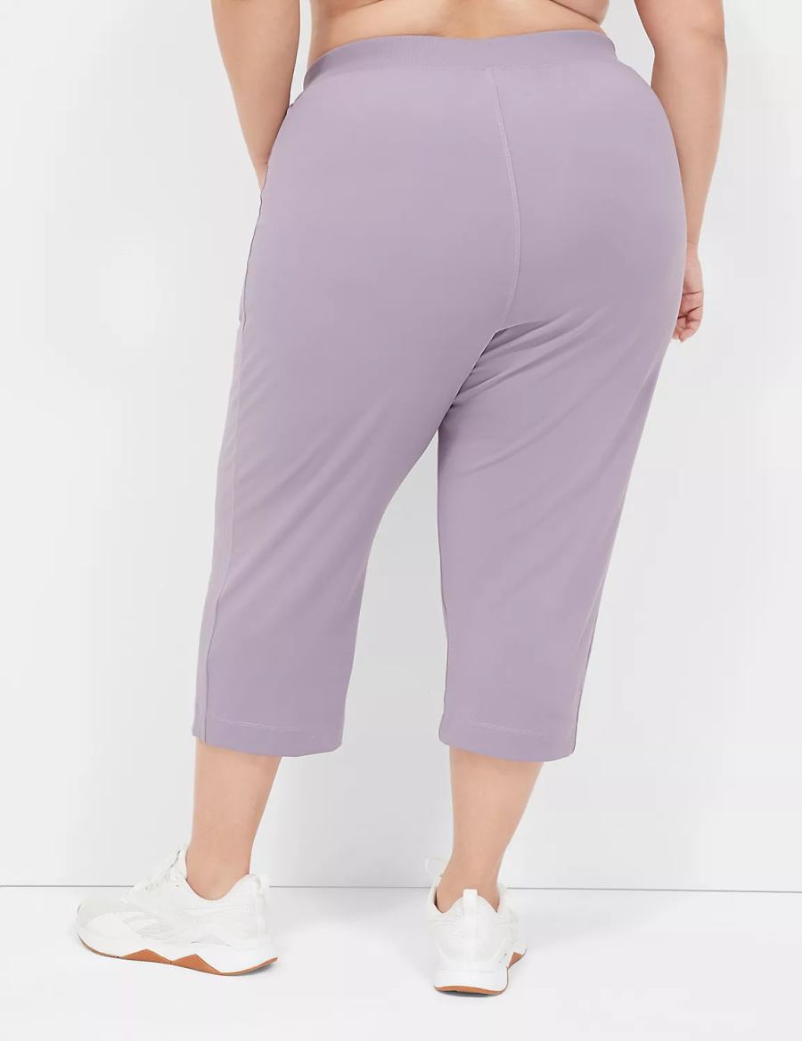 Παντελονι γυναικεια Lane Bryant LIVI Knit Capri μωβ Ελιά | RRN1284BW