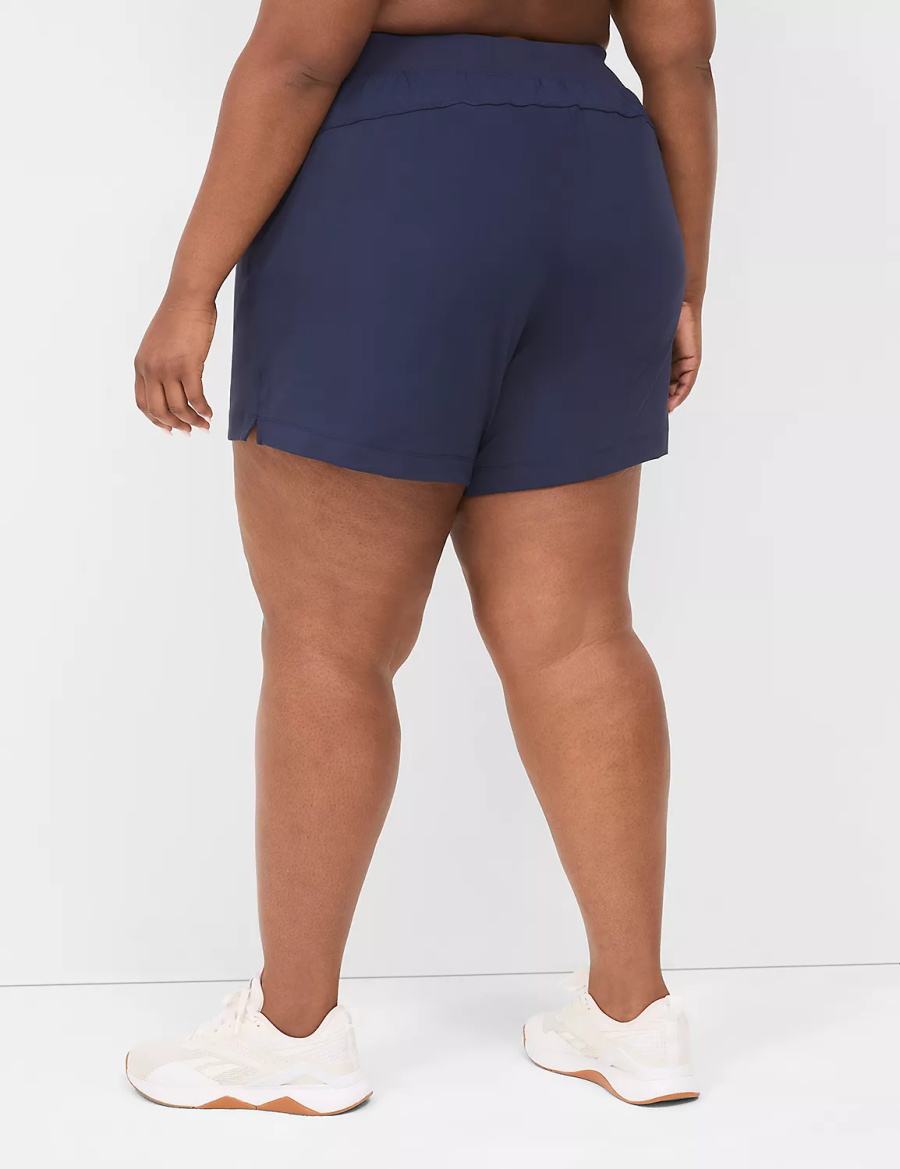 Σορτσ γυναικεια Lane Bryant LIVI Knit σκουρο μπλε | YNZ4834WL