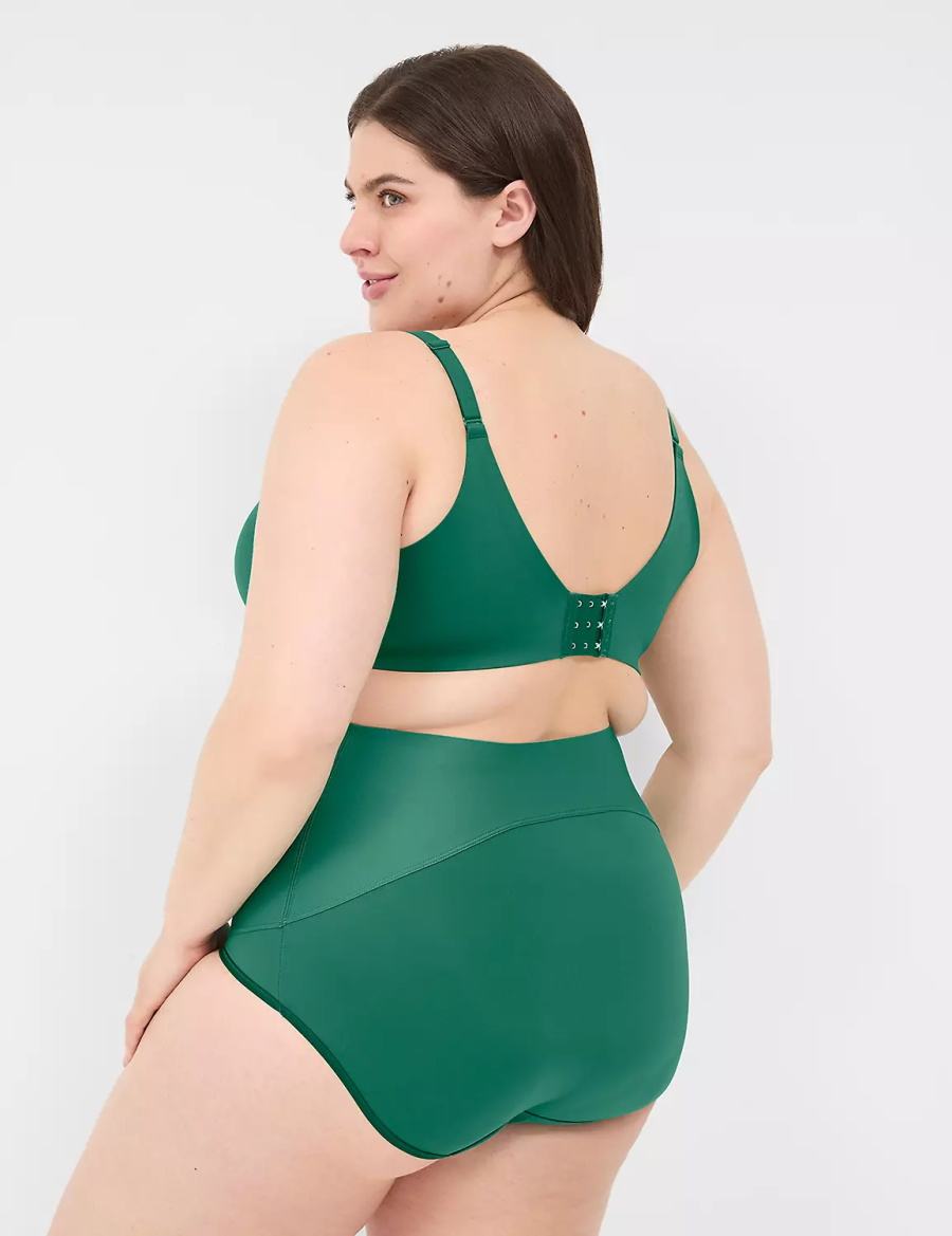 Κιλότα γυναικεια Lane Bryant Level 2 Totally Smooth High-Waist σκούρο πρασινο | FQF7480DN