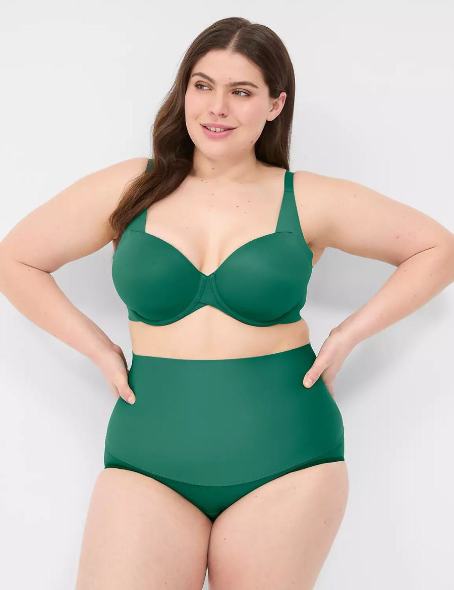 Κιλότα γυναικεια Lane Bryant Level 2 Totally Smooth High-Waist σκούρο πρασινο | FQF7480DN