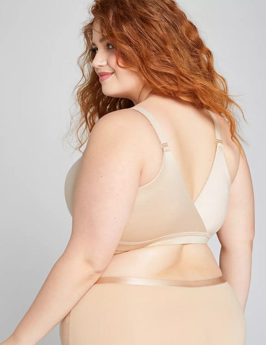 Μπραλέτες γυναικεια Lane Bryant Lightly Lined Lounge Μπεζ | RXW1629BB