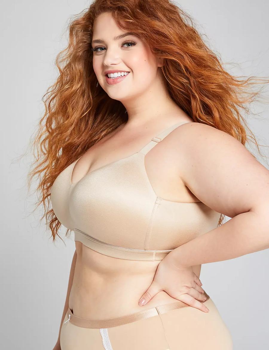 Μπραλέτες γυναικεια Lane Bryant Lightly Lined Lounge Μπεζ | RXW1629BB