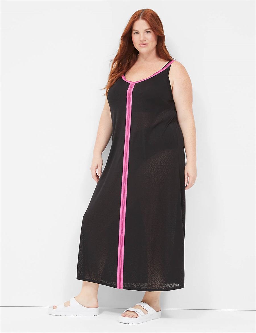 Φορεμα γυναικεια Lane Bryant Maxi μαυρα | ENP9150LD