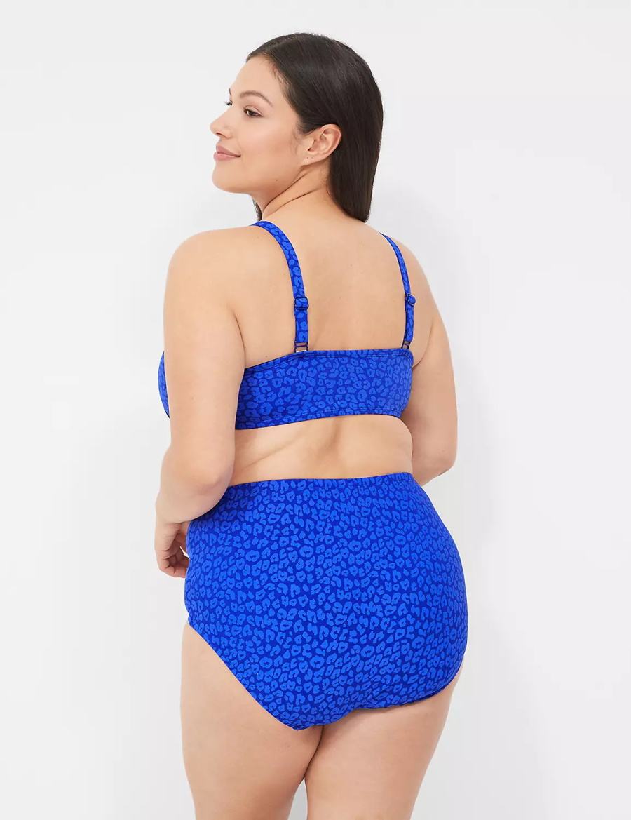 Κιλότα γυναικεια Lane Bryant Mid-Rise Swim μπλε | DGA5669AE