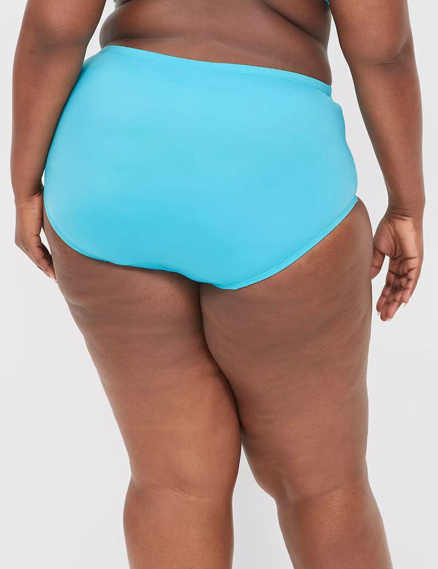 Κιλότα γυναικεια Lane Bryant Mid-Rise Swim μπλε | HNO9848OB