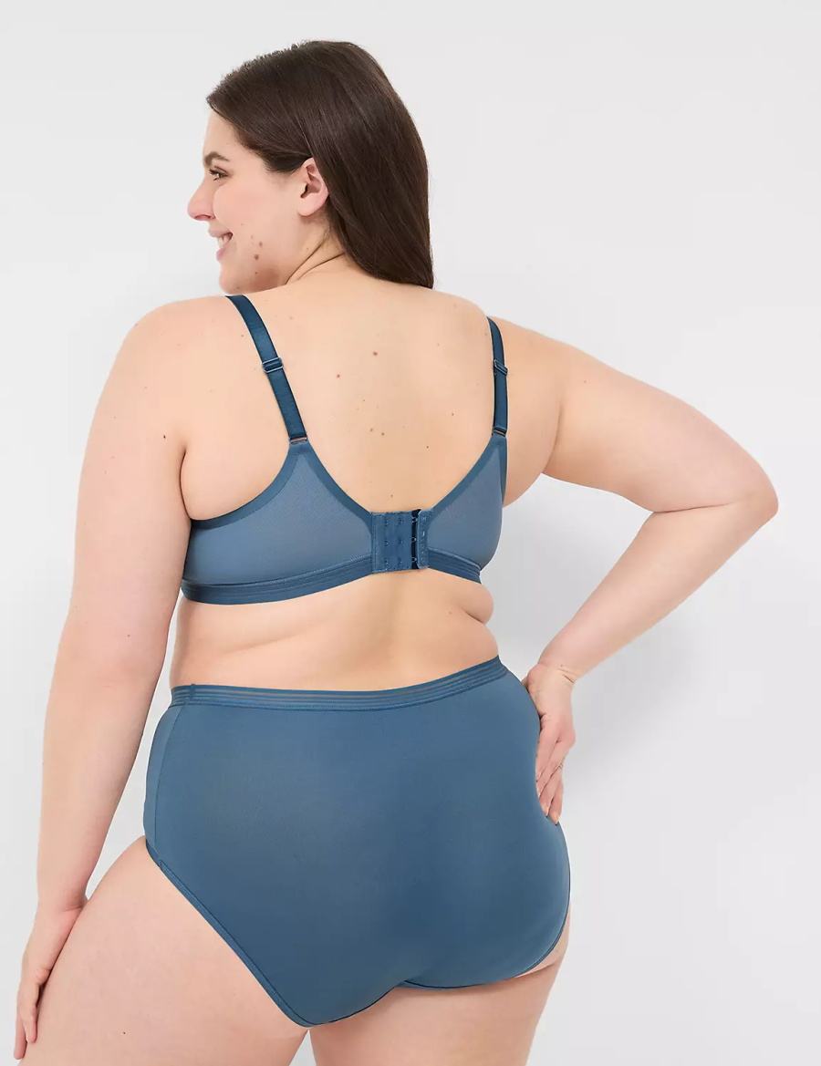 Μπραλέτες γυναικεια Lane Bryant Modern Romance Lightly Lined Demi μπλε γκρι | YFJ8646CH