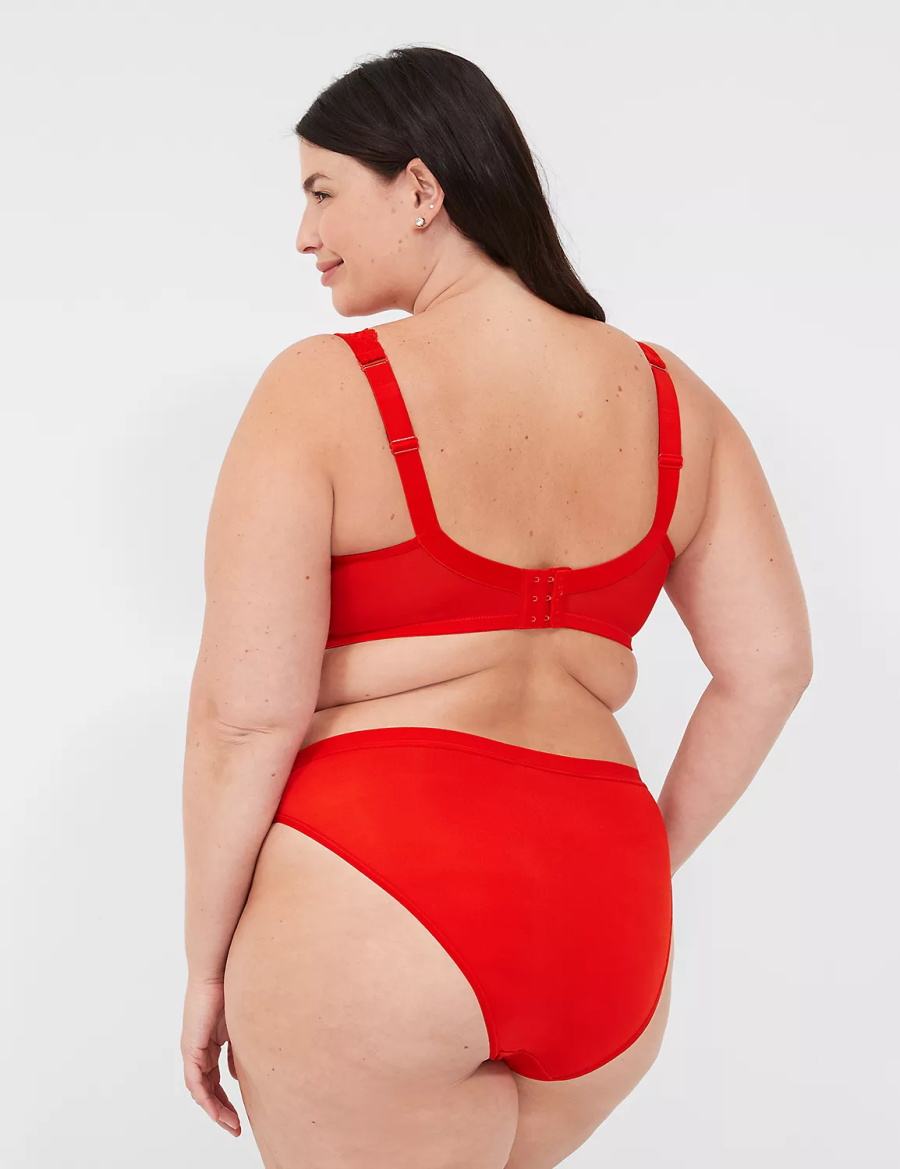 Κιλότα γυναικεια Lane Bryant No-Show French Cut κοκκινα | UYV2820IX