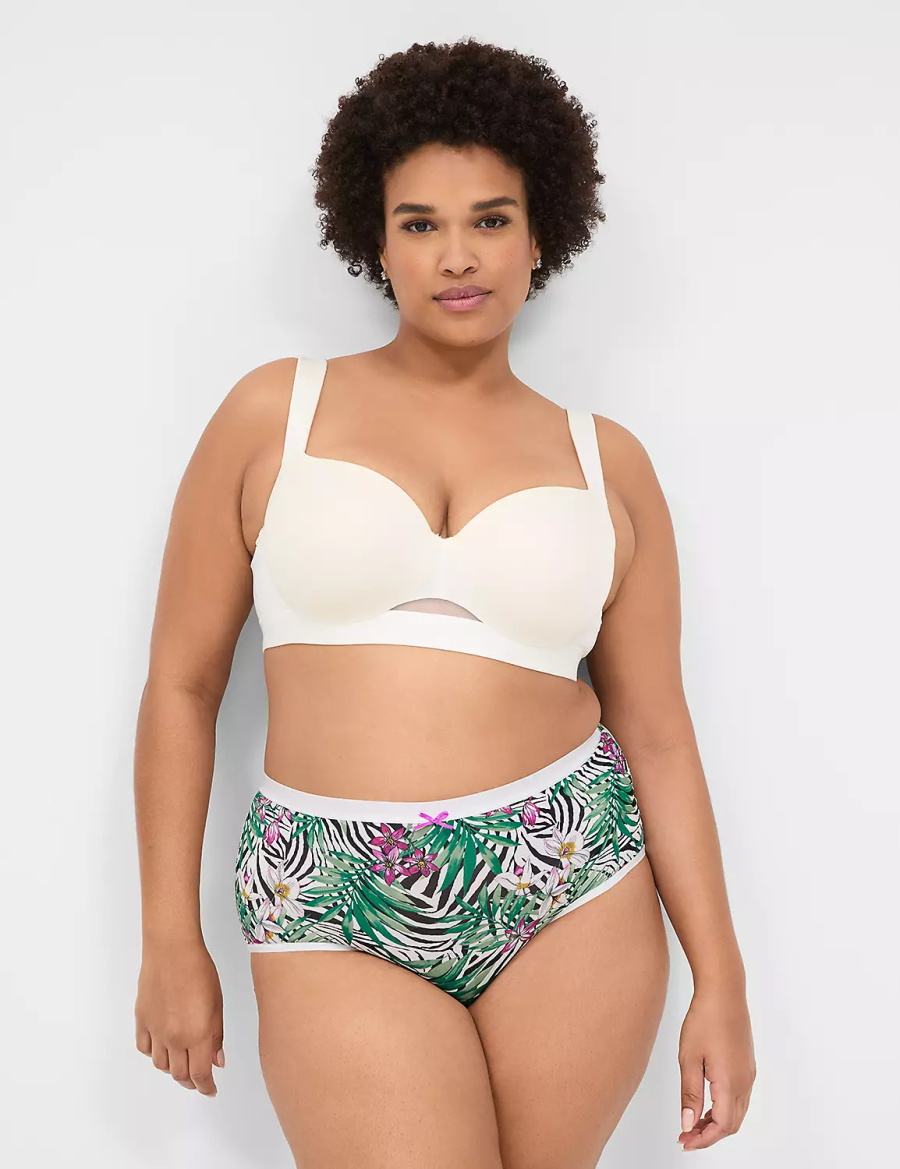 Κιλότα γυναικεια Lane Bryant No-Show Full ασπρα | XQH8043MA