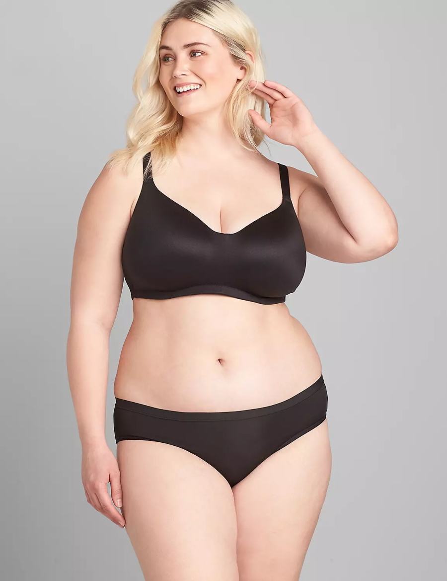 Μπραλέτες γυναικεια Lane Bryant No-Wire μαυρα | WDT8083HP