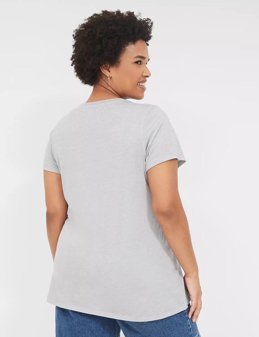 μπλουζακια γυναικεια Lane Bryant Nurse Graphic Tee γκρι | ERH5619UD