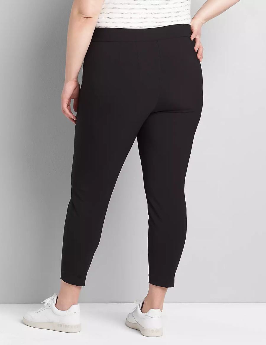 Παντελονι γυναικεια Lane Bryant On-The-Go Slim Ankle μαυρα | IDF3838GZ