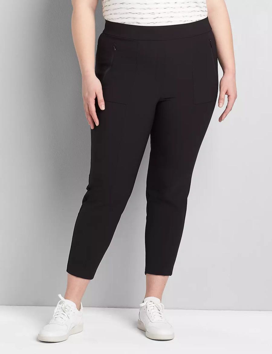 Παντελονι γυναικεια Lane Bryant On-The-Go Slim Ankle μαυρα | IDF3838GZ