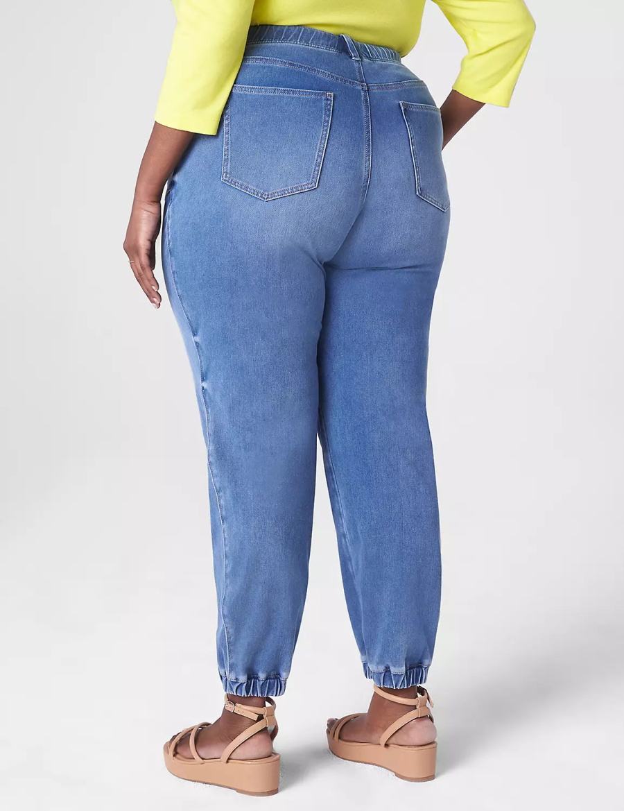 Τζιν γυναικεια Lane Bryant Pull-On Boyfriend Jogger μπλε | EMI148WU