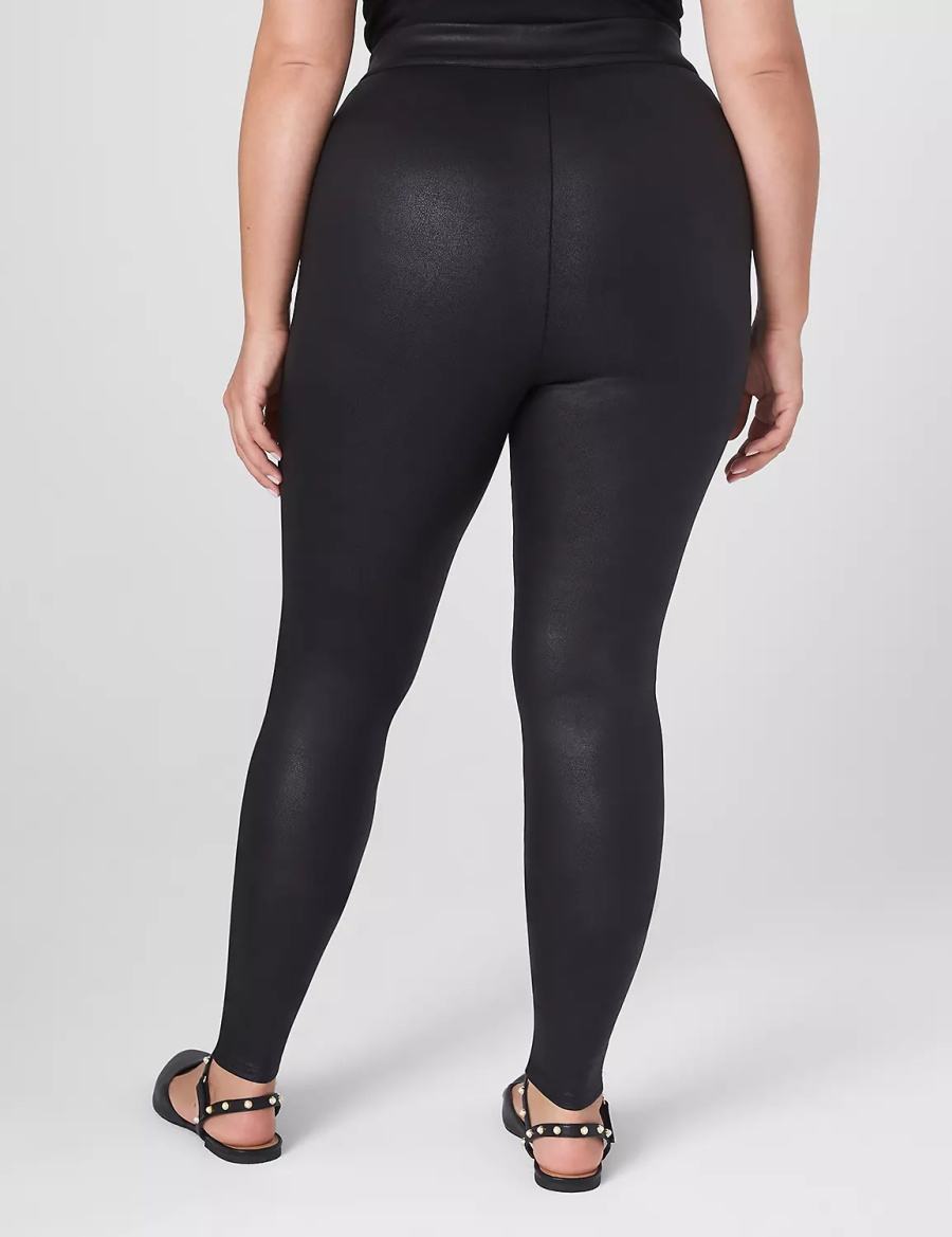 Κολαν γυναικεια Lane Bryant Pull-On High-Rise Ponte - Coated μαυρα | VBY8949TS