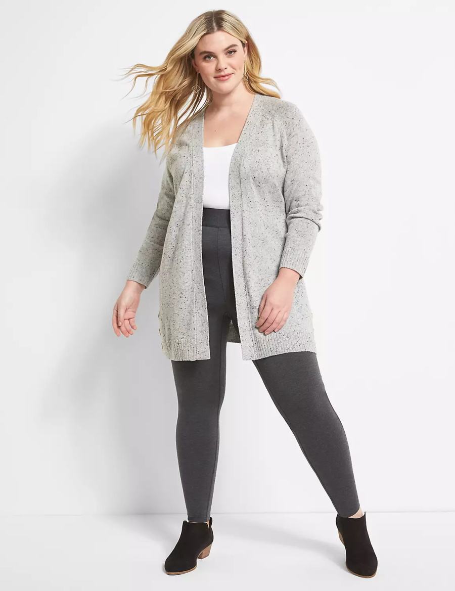 Κολαν γυναικεια Lane Bryant Pull-On High-Rise σκούρο γκρι | YXZ1870HD