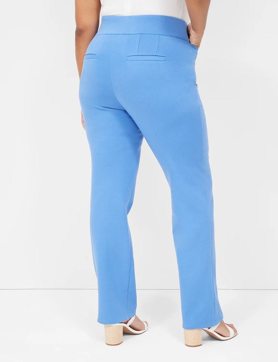 Παντελονι γυναικεια Lane Bryant Pull-On Ottoman Ponte Straight Leg μπλε | ZJD9580WY