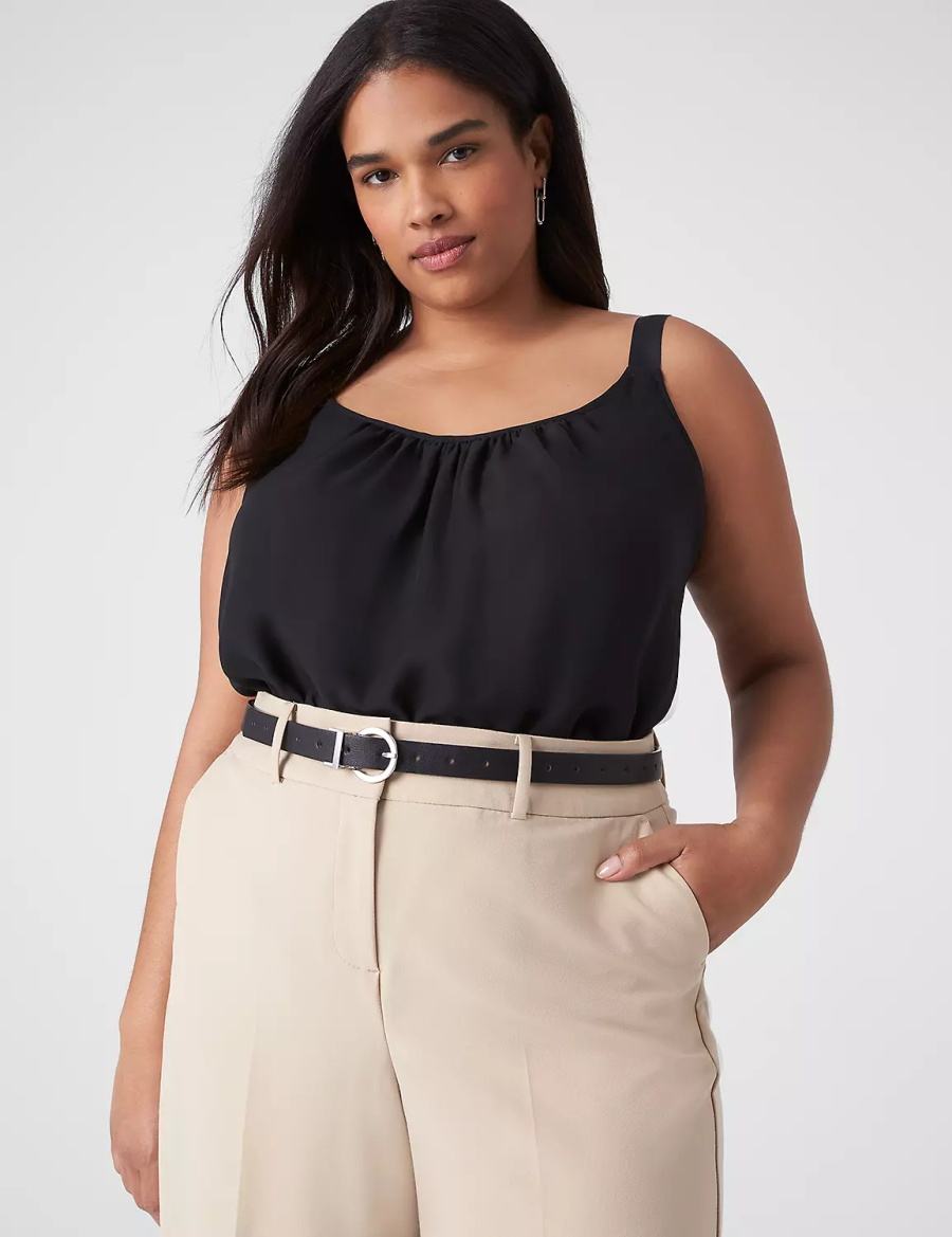 ζωνη γυναικεια Lane Bryant Reversible μαυρα καφε | MYS5098JL