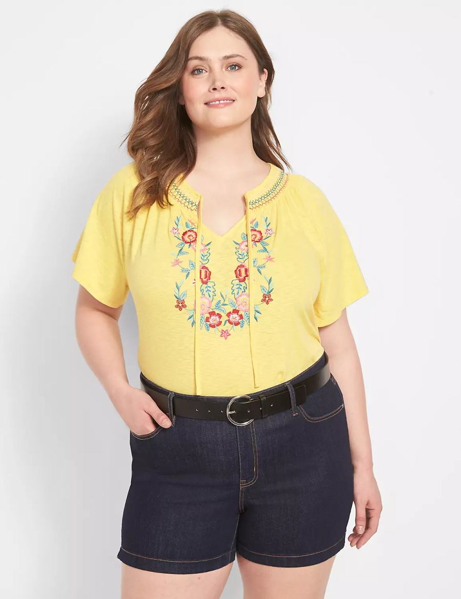 ζωνη γυναικεια Lane Bryant Round Buckle μαυρα | NRI9219YG