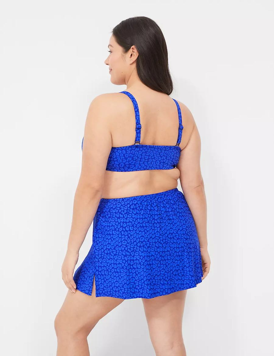 φουστεσ γυναικεια Lane Bryant Side Slit Swim μπλε | LUG8015VG