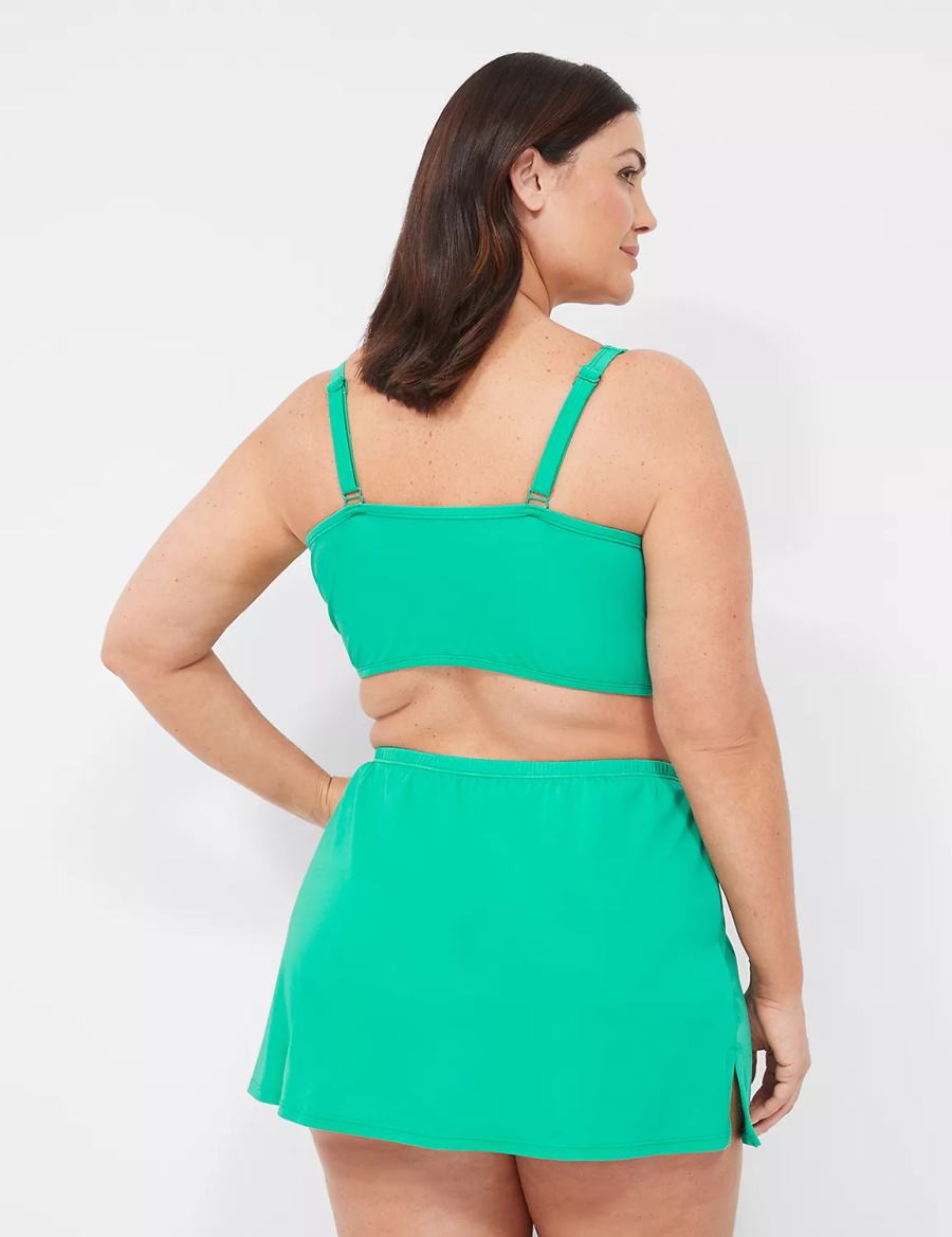 φουστεσ γυναικεια Lane Bryant Side Slit Swim τυρκουάζ | QPD4938SD