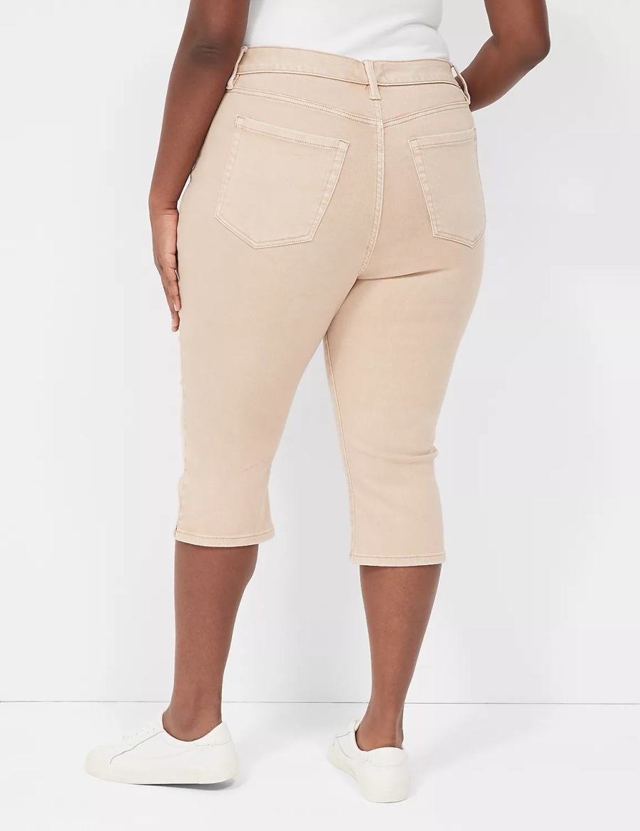 Τζιν γυναικεια Lane Bryant Signature Fit High-Rise Color Pedal καφε | UYF4564EF