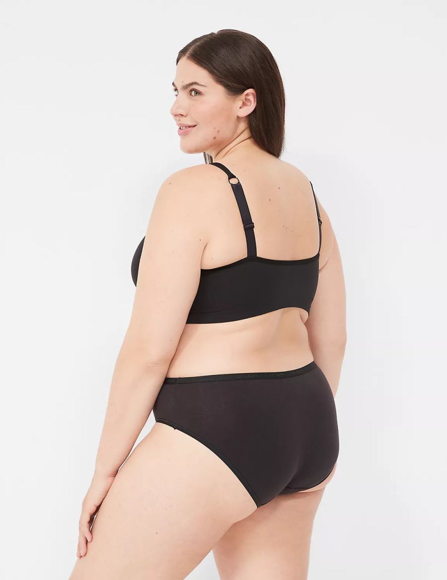 Μπραλέτες γυναικεια Lane Bryant Strappy Seamless μαυρα | ULB6493IC