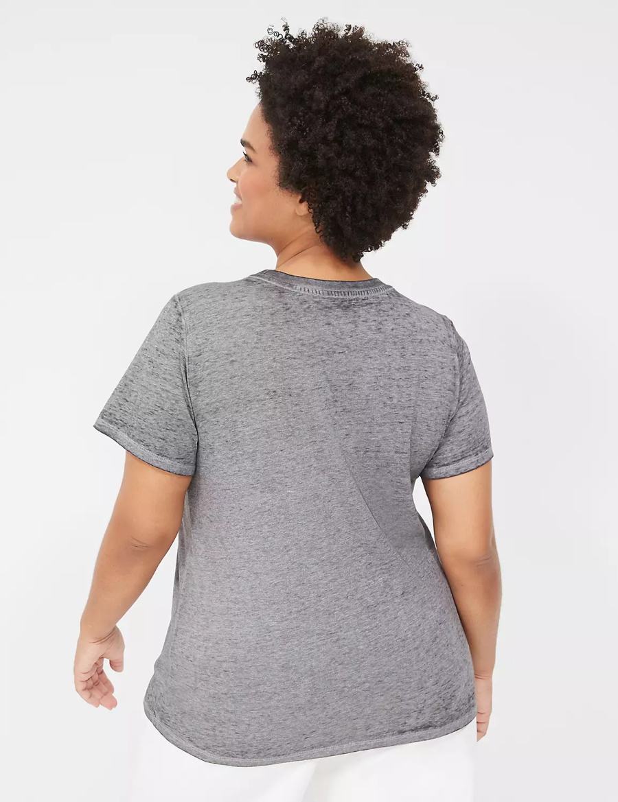 μπλουζακια γυναικεια Lane Bryant Sunshine Chaser Graphic Tee γκρι | OXK2477LR