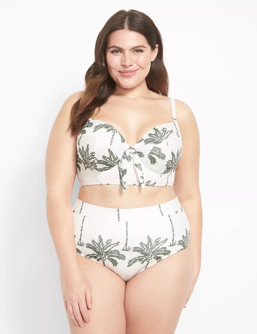 Κιλότα γυναικεια Lane Bryant Swim ασπρα Πολύχρωμο | REI264UK