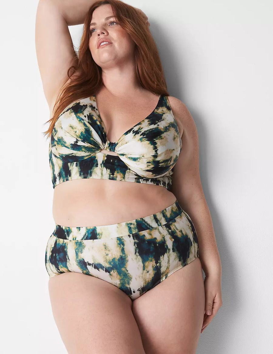 Κιλότα γυναικεια Lane Bryant Swim πρασινο Πολύχρωμο | SOY9589YE