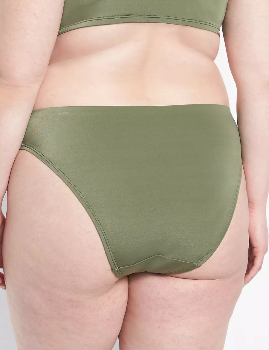 Κιλότα γυναικεια Lane Bryant Tanga Swim σκούρο πρασινο | QAV6614NI