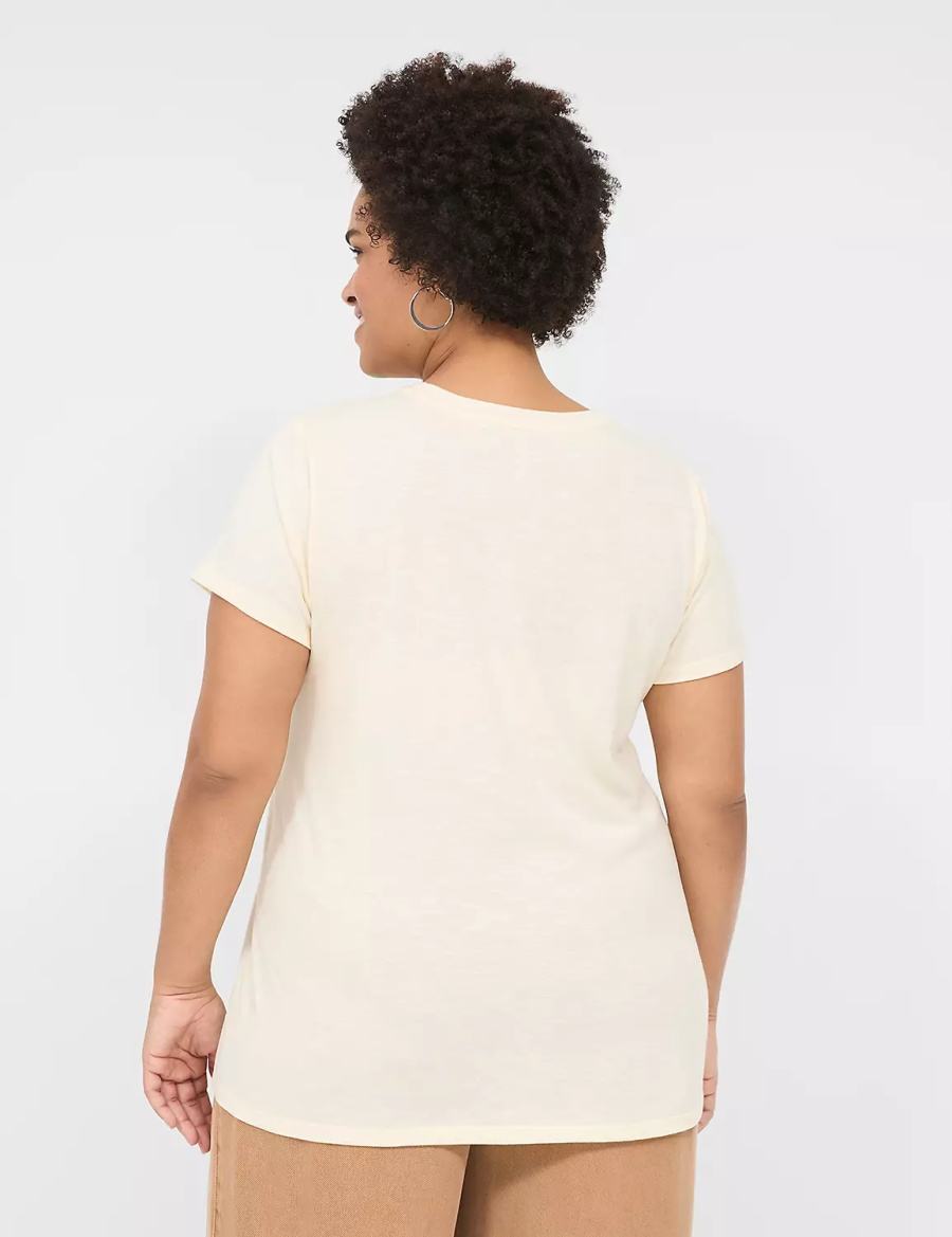 μπλουζακια γυναικεια Lane Bryant Teachers Inspire Graphic Tee ασπρα | PPC8890PH