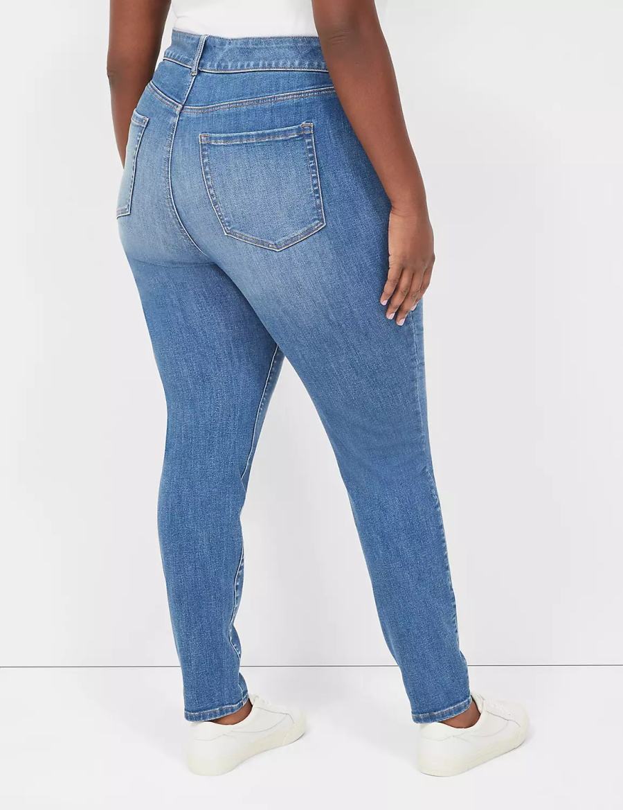 Τζιν γυναικεια Lane Bryant Tighter Tummy High-Rise Skinny μπλε | DYR487AJ